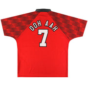 1996-98 Manchester United Umbro Home Shirt Ooh Aah #7 XL