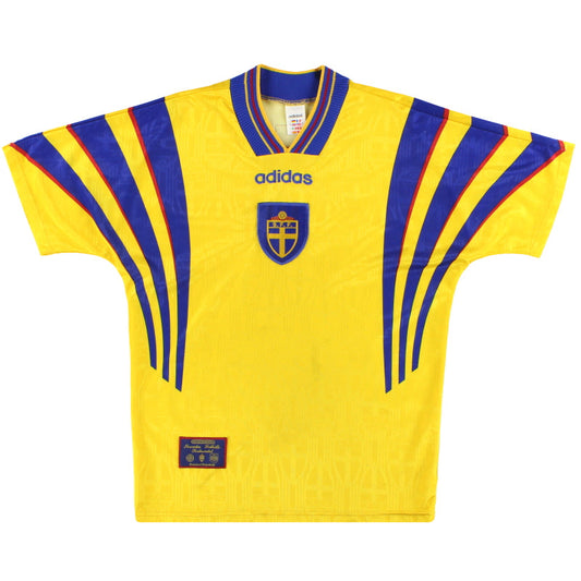 1996-98 Sweden adidas Home Shirt M