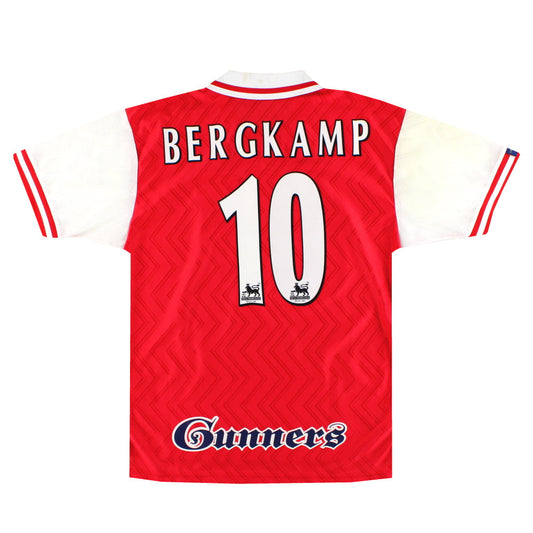 1996-98 Arsenal Nike Home Shirt Bergkamp #10 L