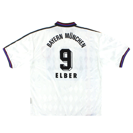 1996-98 Bayern Munich adidas Away Shirt Elber #9 XL