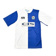 1996/98 Blackburn Rovers Sherwood #4 Home Shirt (S) Asics