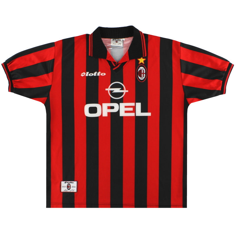 1997-98 AC Milan Lotto Home Shirt *Mint* XL