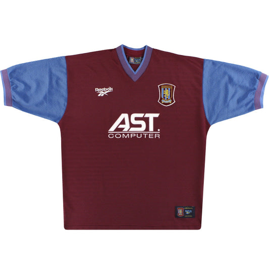 1997-98 Aston Villa Reebok Home Shirt Yorke #10 Y