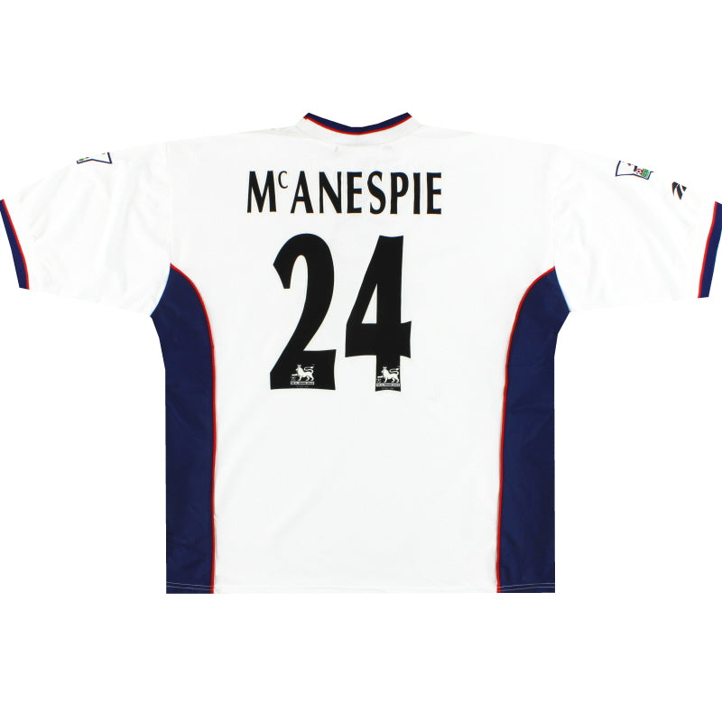 1997-98 Bolton Reebok Match Issue Home Shirt McAnespie #24 XL – Classic ...