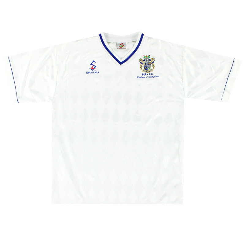 1997-98 Bury Super League 'Champions' Home Shirt *As New* L