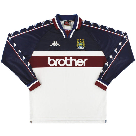 1997-98 Manchester City Kappa Away Shirt L/S *Mint* XL