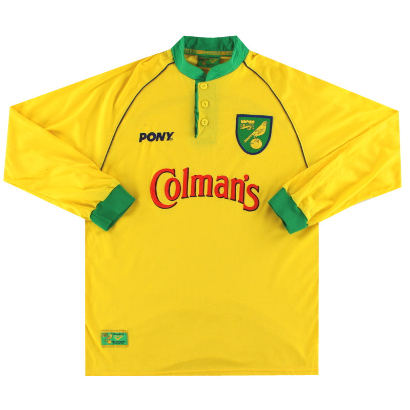 1997-99 Norwich City Home Shirt L/S *Mint*