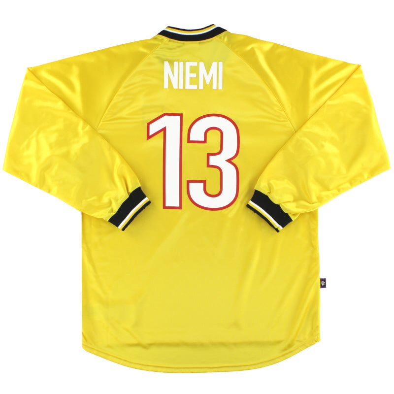 1997-99 Rangers Nike Goalkeeper Shirt Niemi #13 L – Classic Football Kit