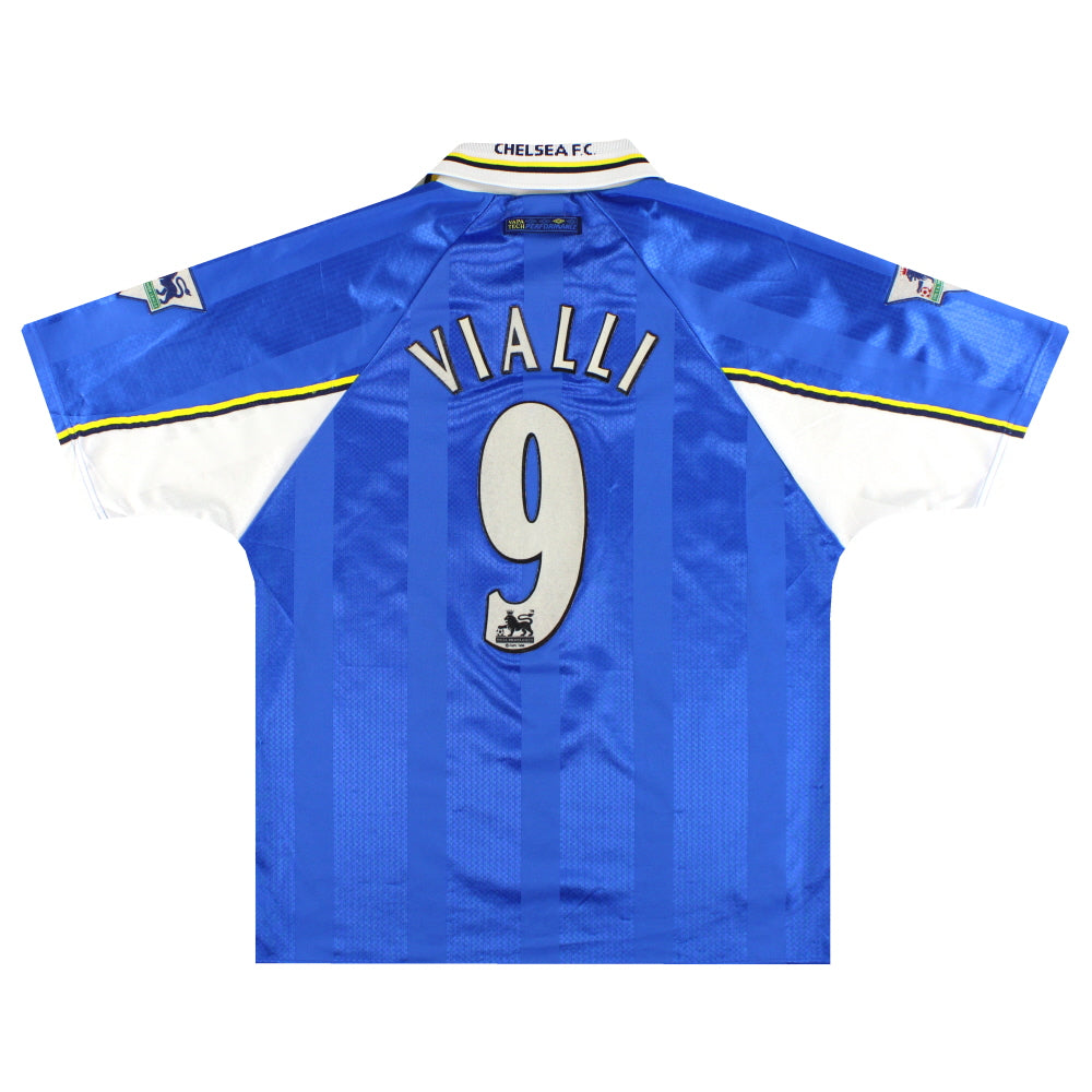 1997-99 Chelsea Umbro Home Shirt Vialli #9 L