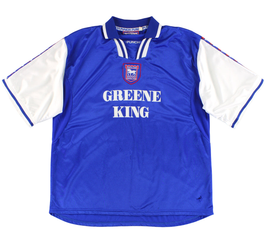 1997-99 Ipswich Punch Home Shirt XXL