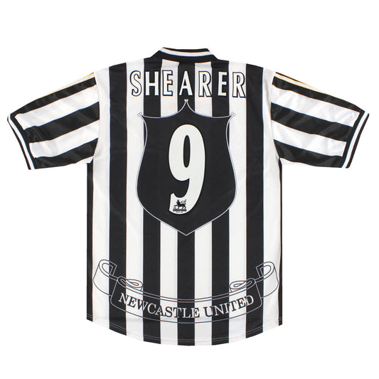 1997-99 Newcastle adidas Home Shirt Shearer #9 *Mint* L