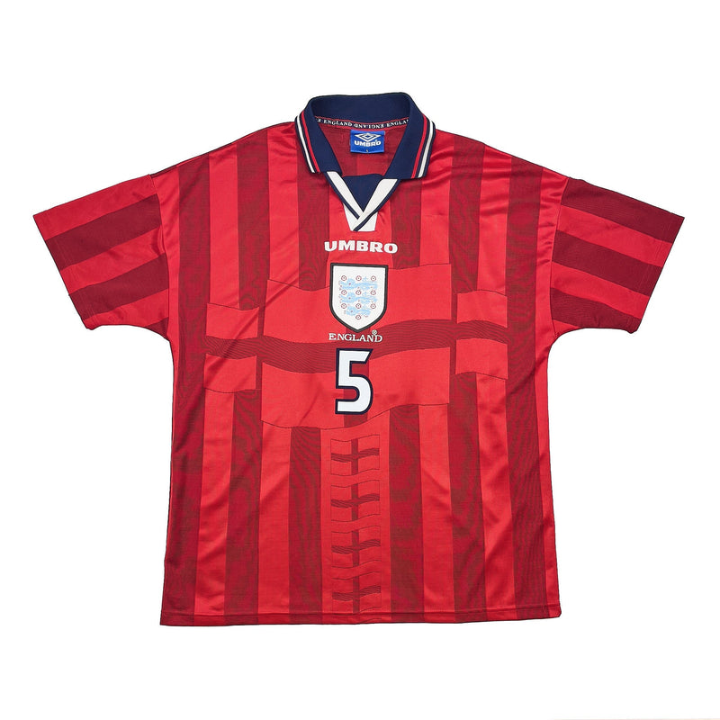 1997/99 ENGLAND ADAMS #5 AWAY SHIRT (L) UMBRO