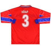 1998-00 Czech Republic Puma Match Issue Home Shirt Křap #3 L/S XL