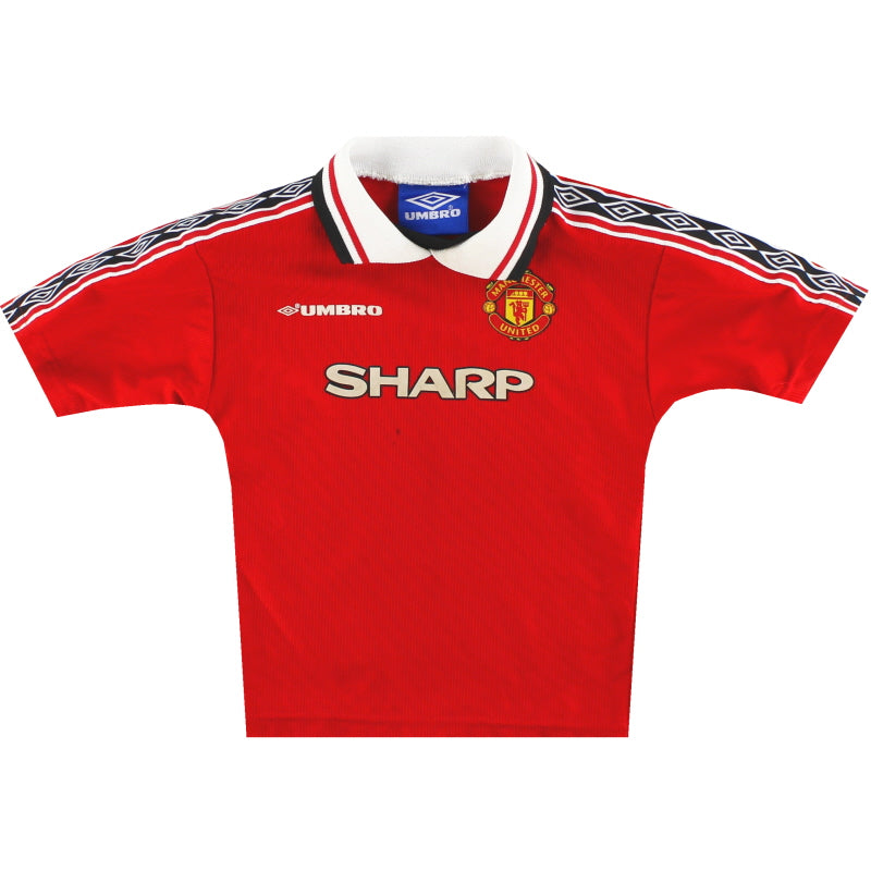 1998-00 Manchester United Umbro Home Shirt Y