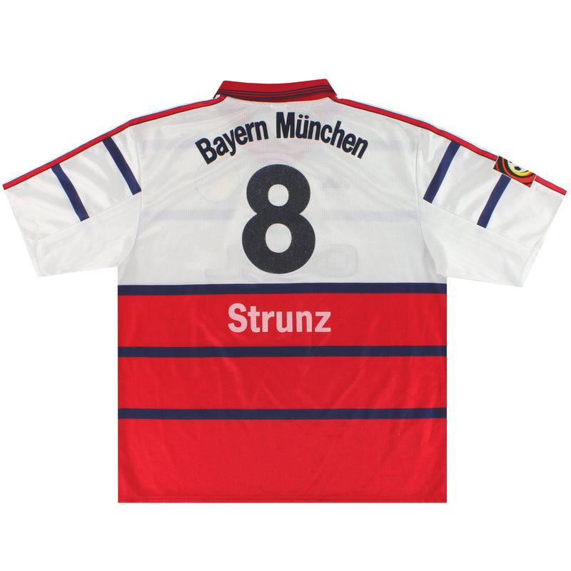 1998-00 Bayern Munich adidas Away Shirt Strunz #8 XXL