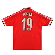 1998-00 Manchester United Umbro Home Shirt Yorke #19 L
