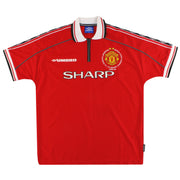 1998-00 Manchester United Umbro 'Treble Winners' Home Shirt XL