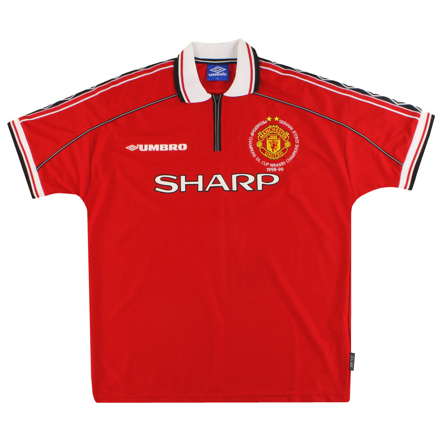 1998-00 Manchester United Umbro 'Treble Winners' Home Shirt XL