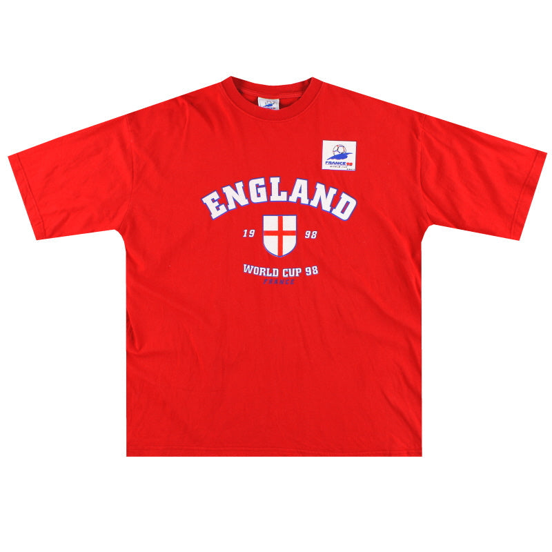 1998-99 England 'France 98' Graphic Tee XXL