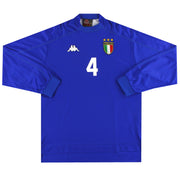 1998-99 Italy Match Issue Home Shirt #4 L/S