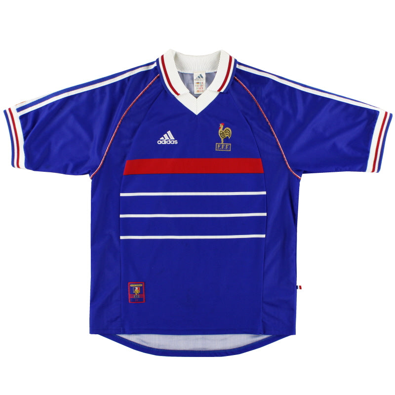 1998 France adidas Home Shirt S