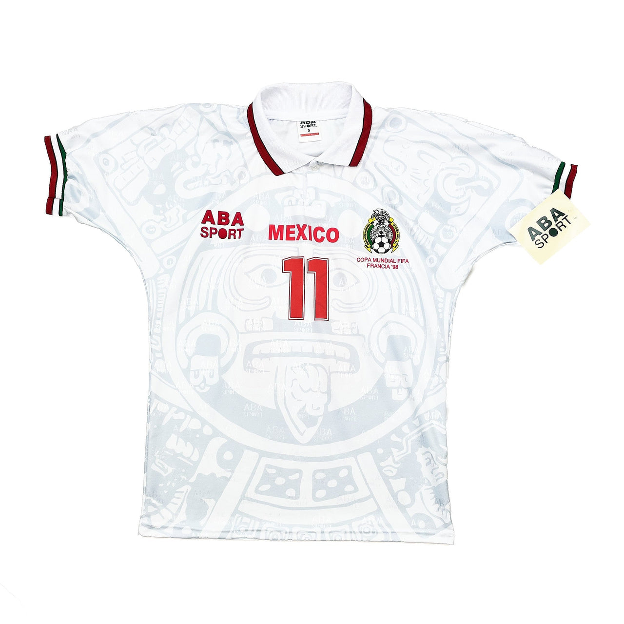1998 Mexico Blanco #11 *BNWT* Reissue Away Shirt (S) ABA Sport