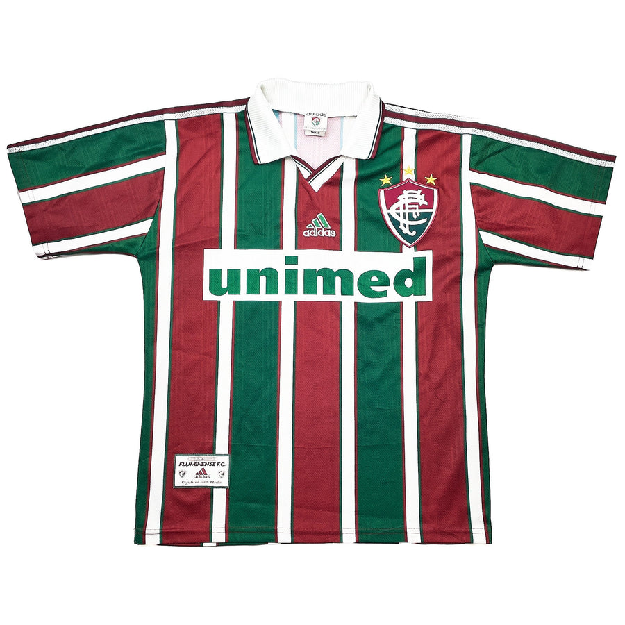 1998/00 Fluminense #7 Home Shirt (S) Adidas