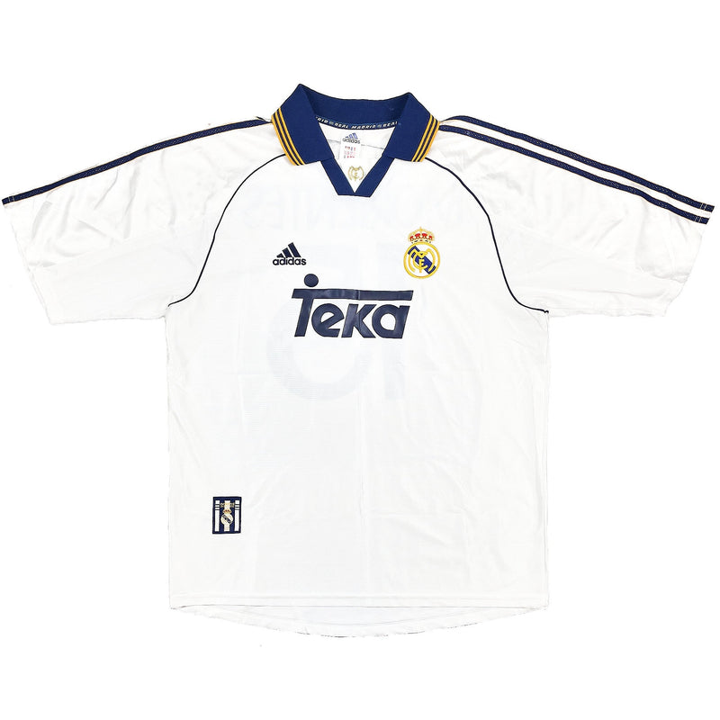 1998/00 REAL MADRID MORIENTES #15 HOME SHIRT (L) ADIDAS