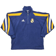 1998/99 Real Madrid 1/4 Zip Fleece Jacket (M) Adidas