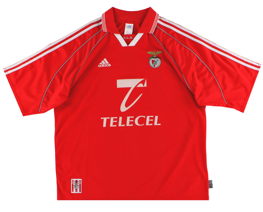 1999-00 Benfica adidas Home Shirt *Mint* XL