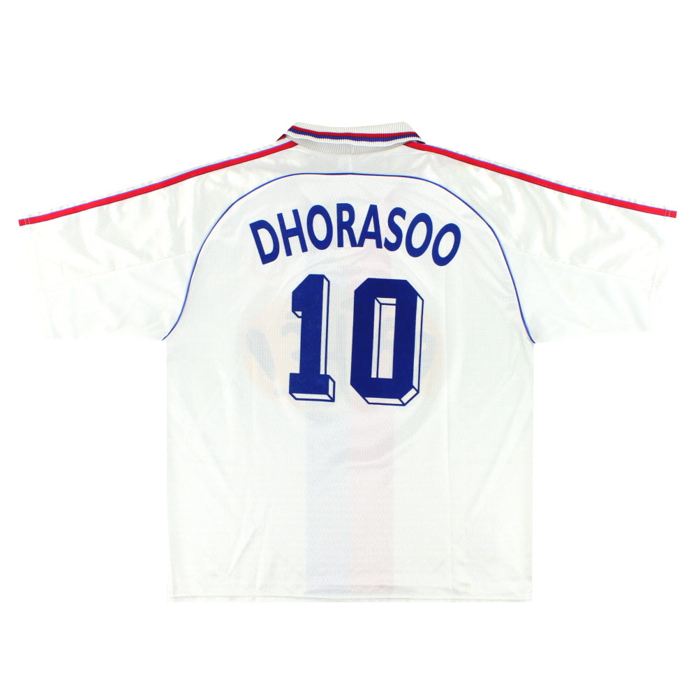 1999-00 Lyon adidas Home Shirt Dhorasoo #10 XL