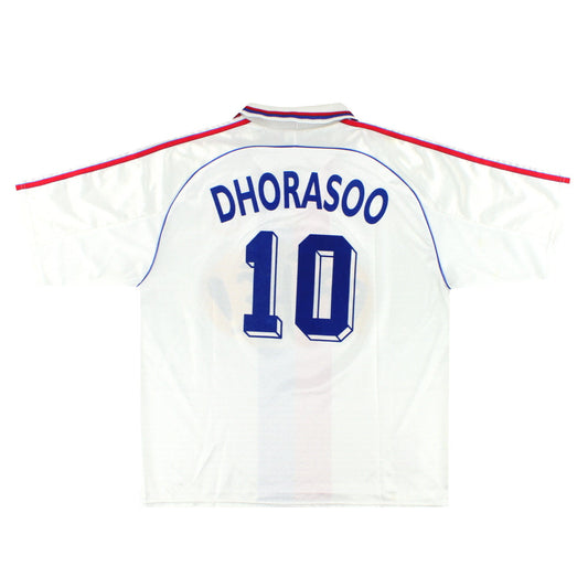 1999-00 Lyon adidas Home Shirt Dhorasoo #10 XL