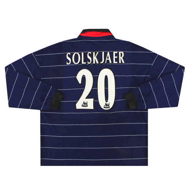 1999-00 Manchester United Umbro Away Shirt Solskjaer #20 L/S XXL