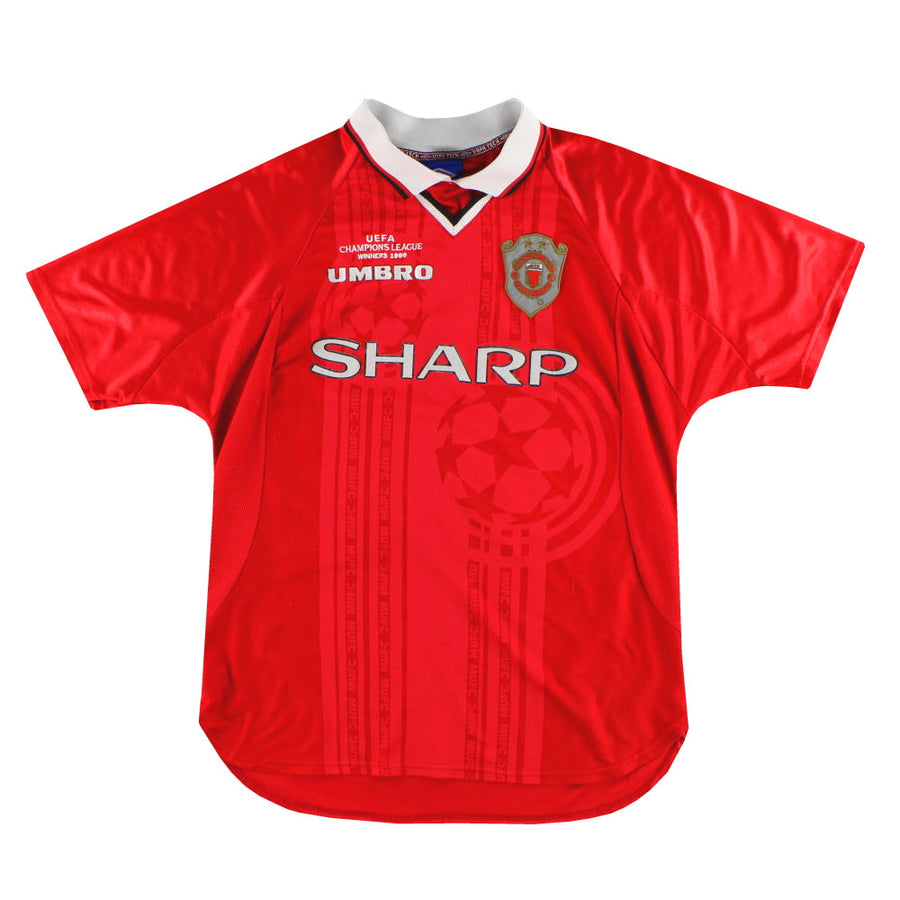 1999-00 Manchester United Umbro CL Winners Shirt M