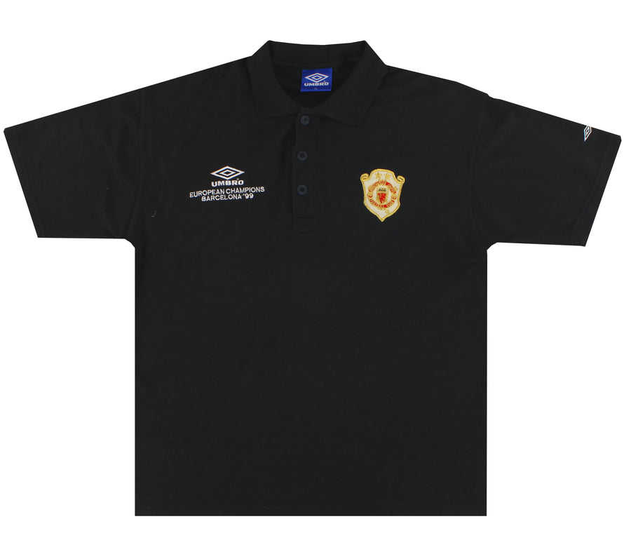 1999-00 Manchester United Umbro 'Champions' Polo Shirt XL