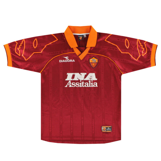 1999-00 Roma Diadora Home Shirt L