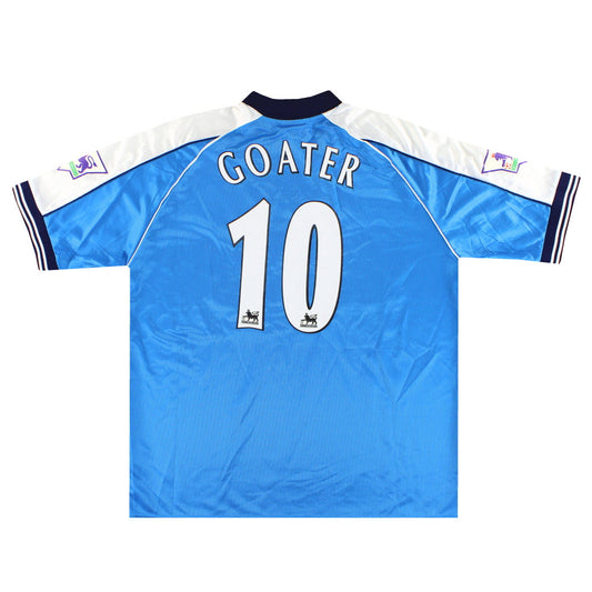 1999-01 Manchester City Le Coq Sportif Home Shirt Goater #10 XL