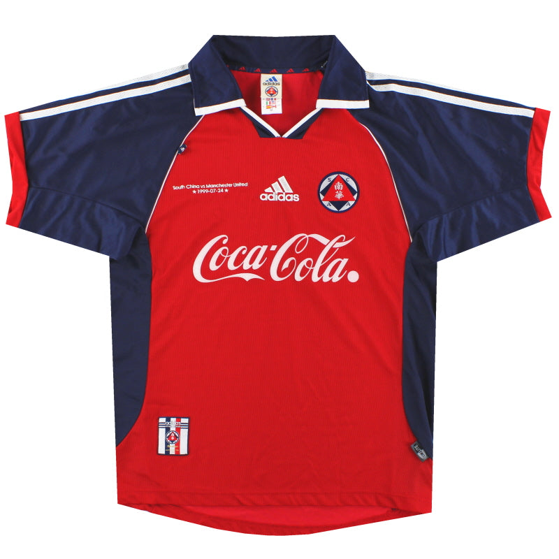 1999-990 South China 'vs Manchester United' Special adidas Home Shirt M / Excellent / Medium