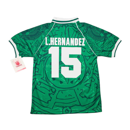 1999 MEXICO L.HERNANDEZ #15 *BNWT* HOME SHIRT (M) ABA SPORT