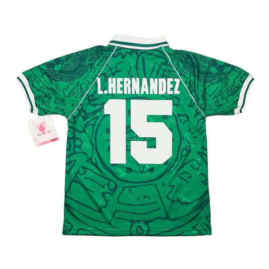 1999 MEXICO L.HERNANDEZ #15 *BNWT* HOME SHIRT (M) GARCIS