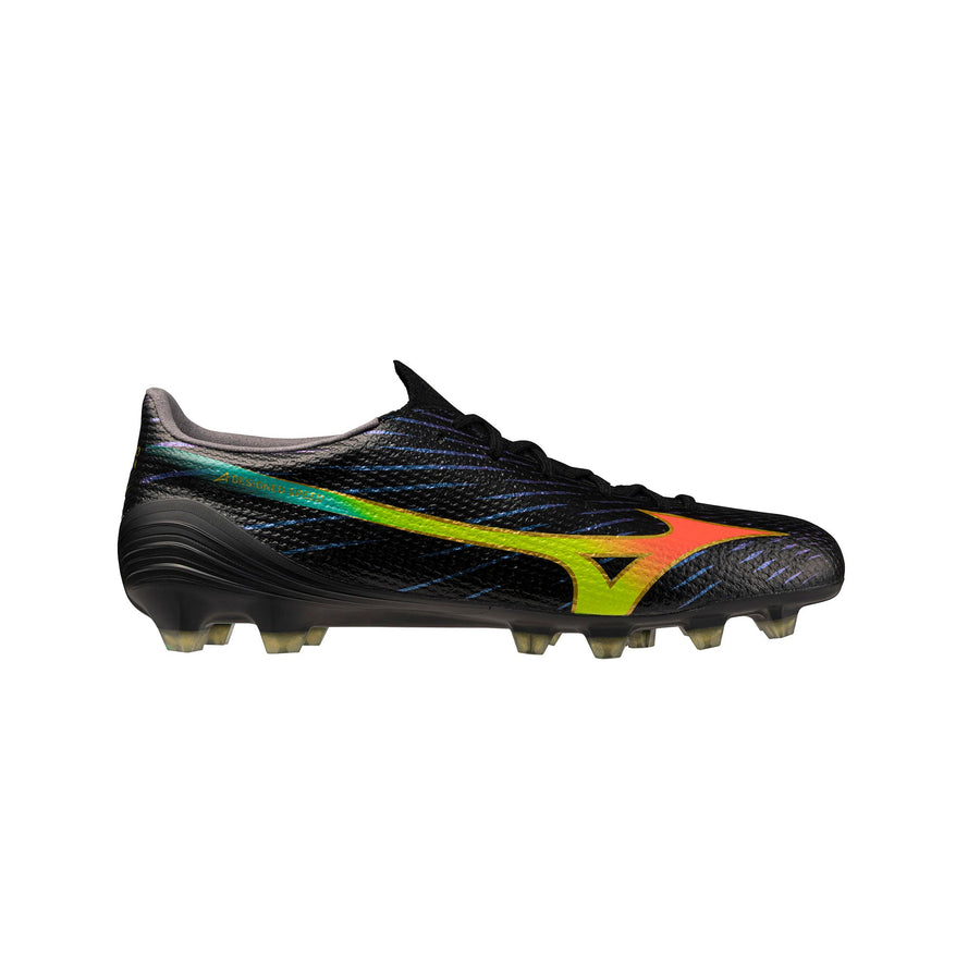 Mizuno Alpha III Elite FG/AG Football Boots - Black/Lava Orange/Evening Primrose