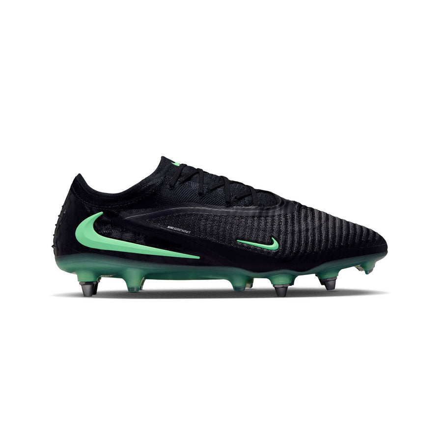 Nike Phantom 6 Low Elite SG Football Boots - Black/Illusion Green/Black