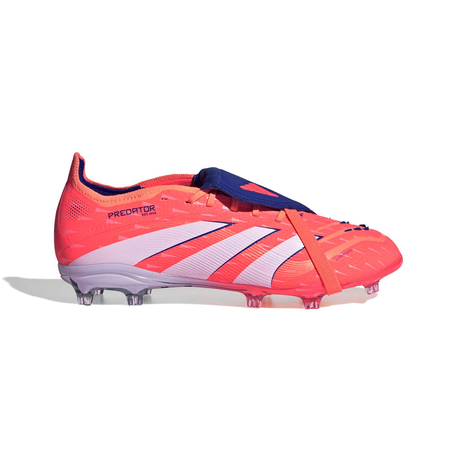 adidas Predator 25 Elite Fold-Over Tongue FG/AG Jnr Football Boots - Signal Coral/Ftwr White/Team Orange
