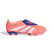 adidas Predator 25 League Fold-Over Tongue FG/MG Jnr Football Boots - Signal Coral/Ftwr White/Beam Orange