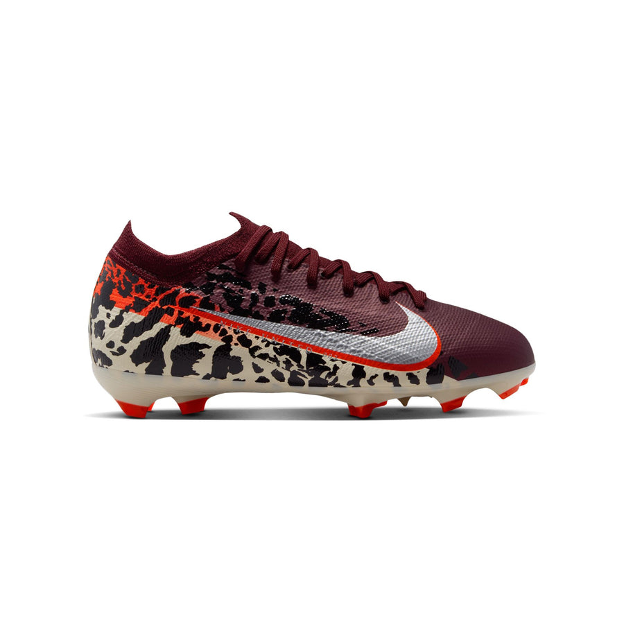 Nike Nike United Mercurial Vapor 16 Pro FG Jnr Football Boots - Burgundy Crush/Metallic Silver