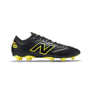 New Balance 442 V3 Elite Knit FG Football Boots - Black/Punch Yellow/Fire Cracker