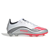 adidas F50 Elite Messi FG/AG Jnr Football Boots - Ftwr White/Lucid Red/Silver Met.
