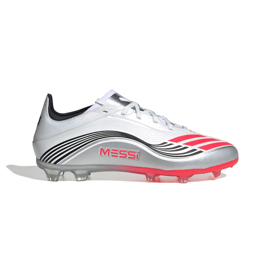 adidas F50 Elite Messi FG/AG Jnr Football Boots - Ftwr White/Lucid Red/Silver Met.