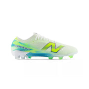 New Balance Furon V8 Elite FG Football Boots - White/Alkaline Green