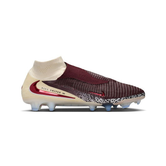 Nike Nike United Phantom 6 High Elite FG Football Boots - Burgundy Crush/University Red/Fossil